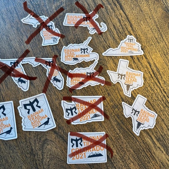 Ragnar Trail & Road Adventure Sticker Set - Multicolor - Picture 2 of 5